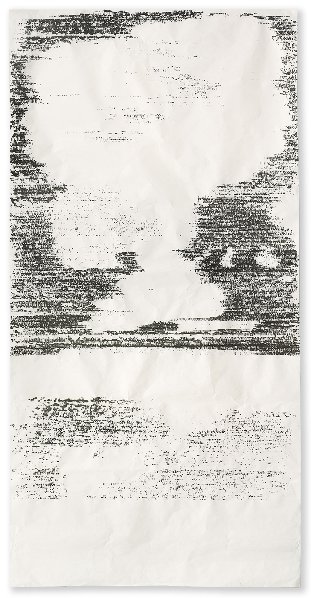 CHINA SERIES VII / 2007, ink on Xuan paper, 248 x 124 cm