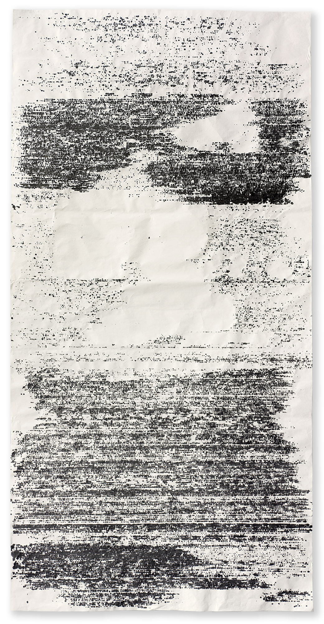 CHINA SERIES VIII / 2007, ink on Xuan paper, 248 x 124 cm