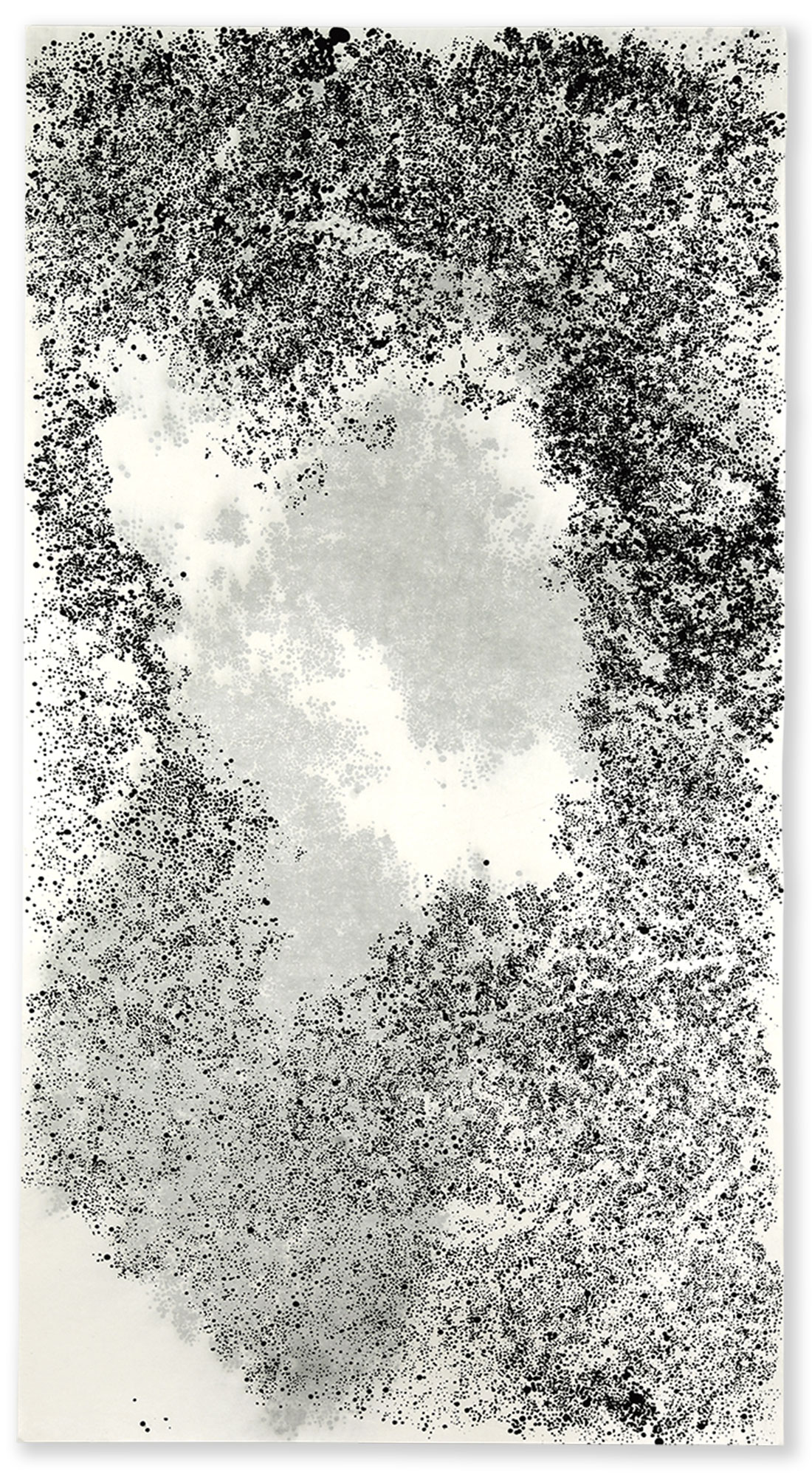 GUANGDONG SERIES X / 2006, ink on Xuan paper, 180 x 95 cm