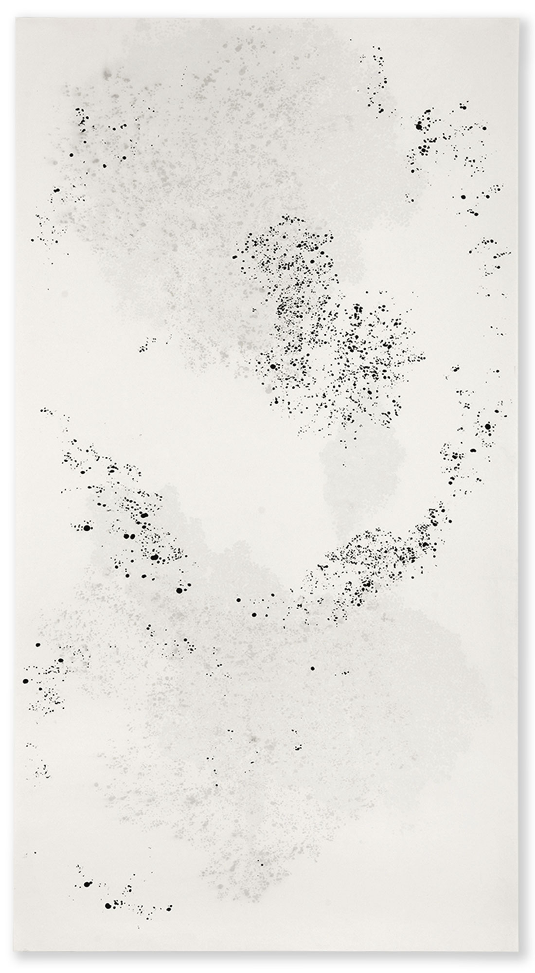 GUANGDONG SERIES XI / 2006, ink on Xuan paper, 180 x 95 cm