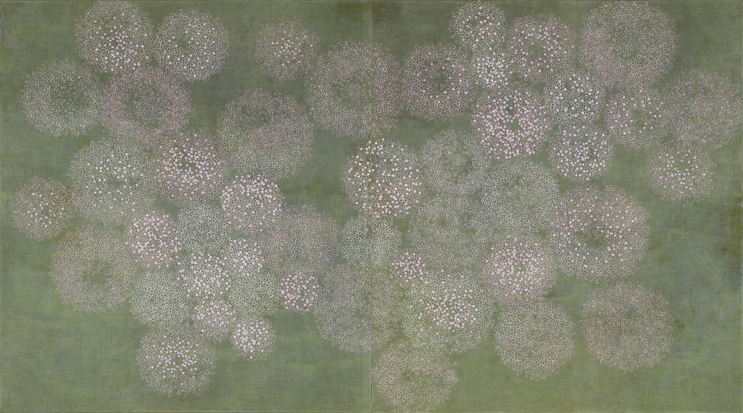 TINAJO-TN5 · 2024 · egg tempera on canvas · 200 x 360 cm